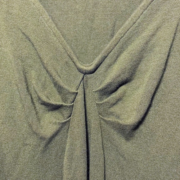 🎁 2/$20 Cut Loose Olive Green Knee Length Dress, Size S - Picture 3 of 6